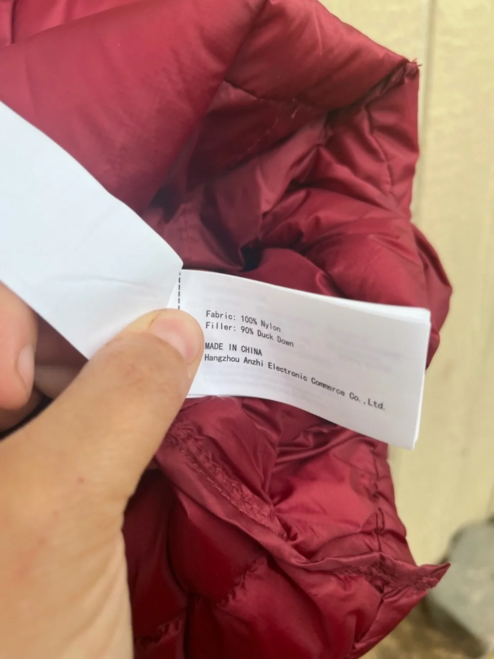 Wantdo‎ Womens Large Packable Down Jacket Short Lightweight Red Jacket